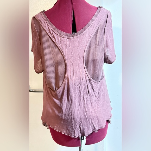 Free People Soft V-Neck Short Sleeve Tee - Picture 6 of 9